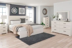 Stelsie Panel Bed In Gray, Full