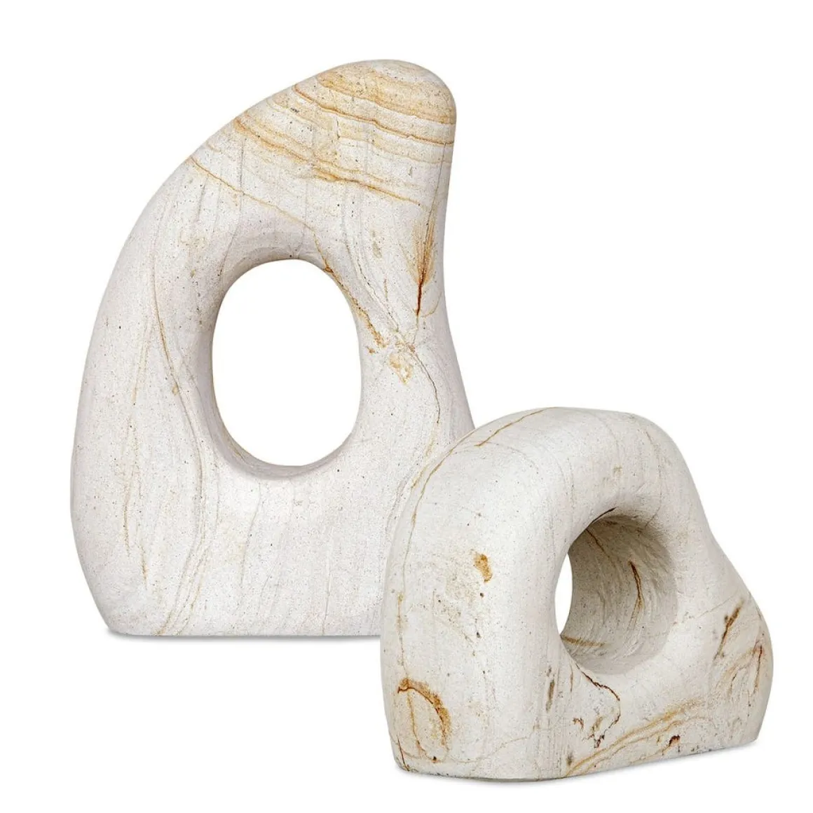 Stoneflow Sculpture, Set Of 2