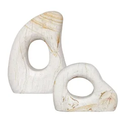Stoneflow Sculpture, Set Of 2