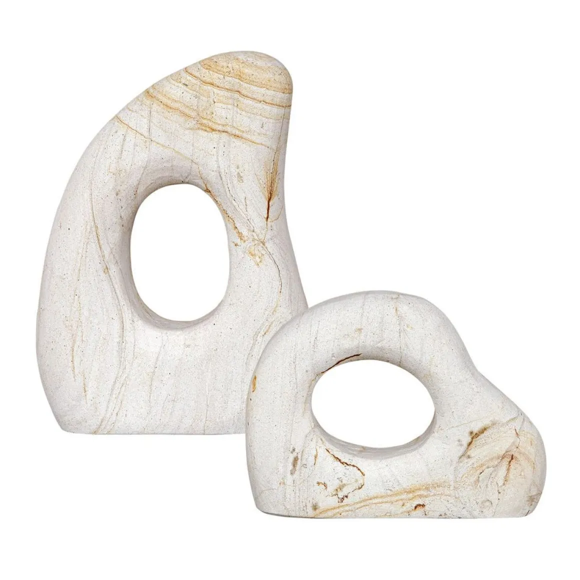 Stoneflow Sculpture, Set Of 2