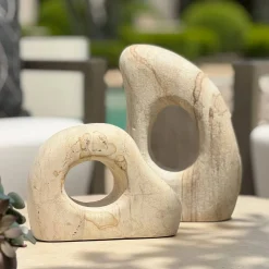 Stoneflow Sculpture, Set Of 2