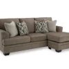 Stonemeade Reversible Sofa Chaise In Nutmeg