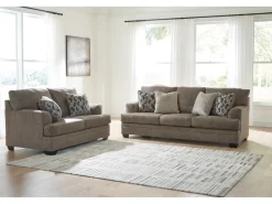 Stonemeade Sofa & Loveseat In Nutmeg