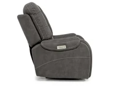 Str 3 Power Recliner W/ Wireless Charger In Gunmetal