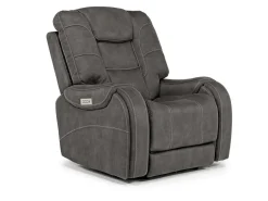 Str 3 Power Recliner W/ Wireless Charger In Gunmetal