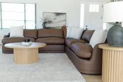 Stratus 5 Piece Sectional In Aline Saddle Leather