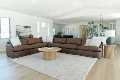 Stratus 6 Piece Sectional In Aline Saddle Leather