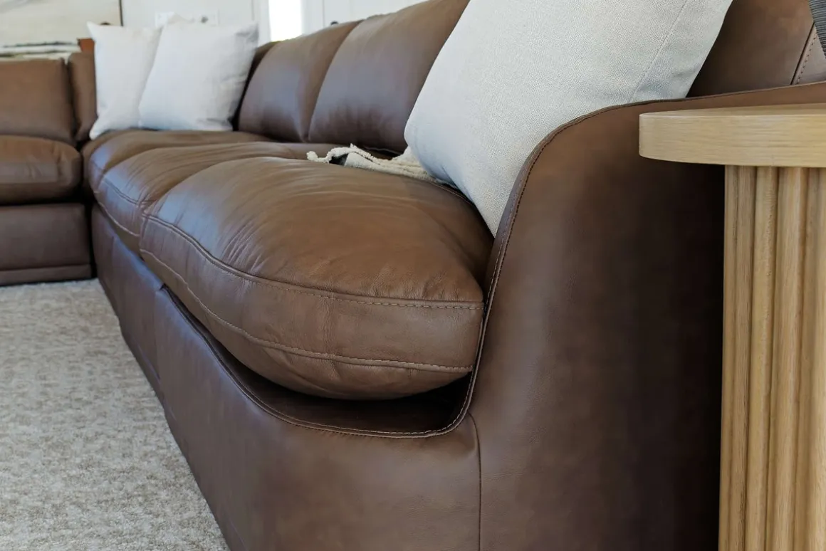 Stratus 6 Piece Sectional In Aline Saddle Leather