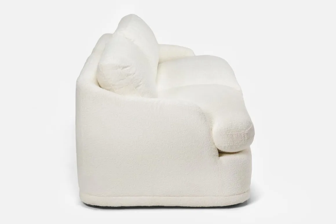 Stratus Crypton Performance Loveseat In Jennie Snow