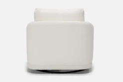 Stratus Crypton Performance Swivel Chair In Jennie Snow