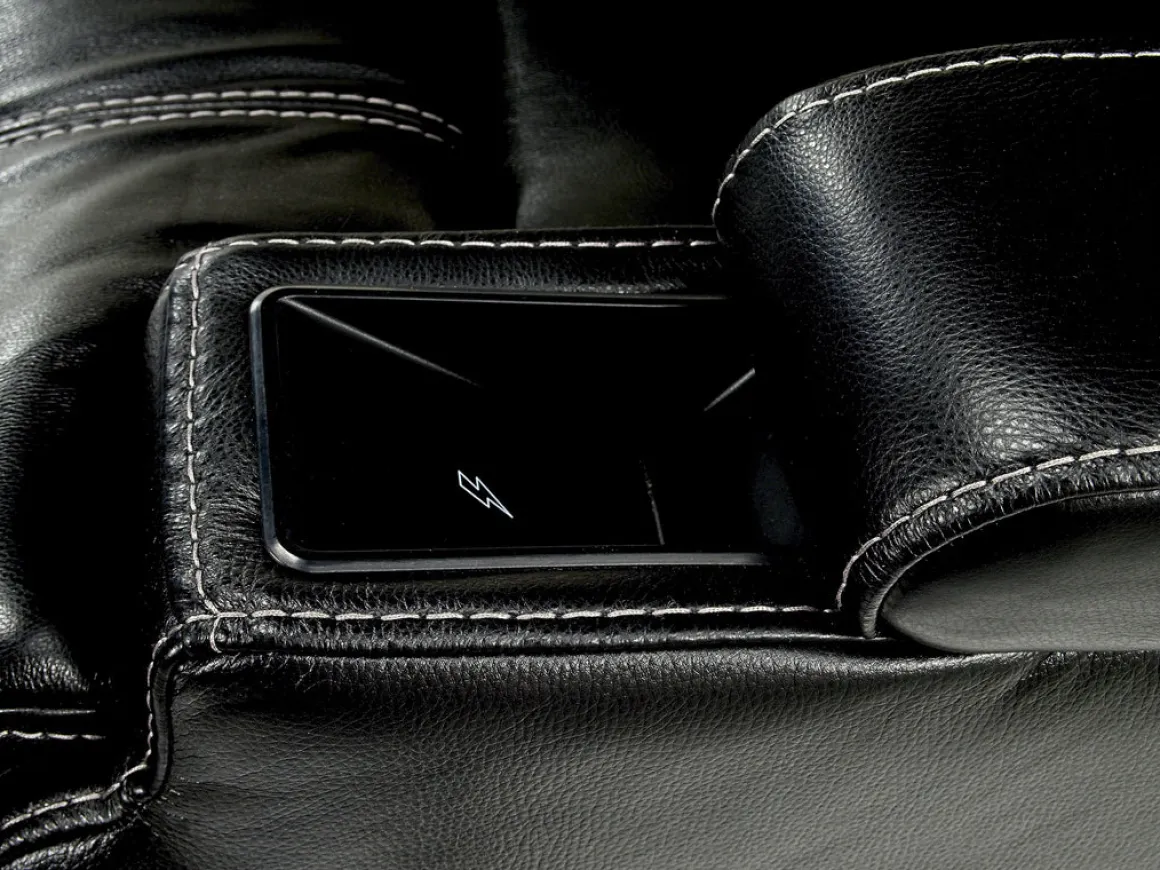 Stt 3 Power Recliner W/ Wireless Charger In Mushroom