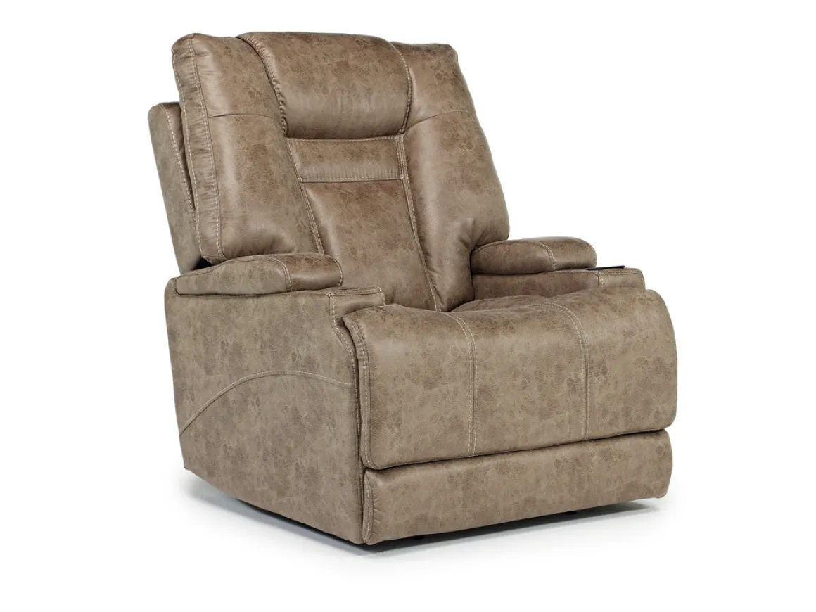 Stt 3 Power Recliner W/ Wireless Charger In Mushroom