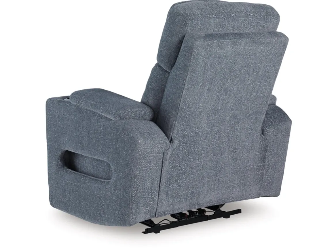 Studio Cave 2 Power Recliner In Steel