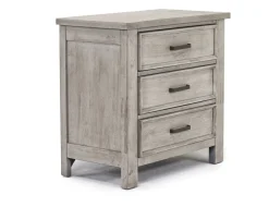 Sullivan Panel Bed W/ Storage, Dresser, Mirror & Nightstand In Drift Gray, Queen