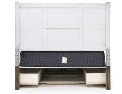 Sullivan Panel Bed W/ Storage In Drift Gray, Queen