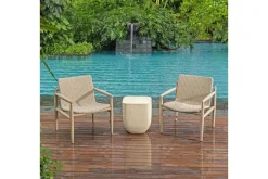 Sumba Outdoor Lounge Chair In Brown
