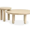 Sunset Cove Nesting Coffee Tables In Sanibel Brown