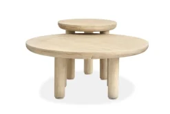 Sunset Cove Nesting Coffee Tables In Sanibel Brown