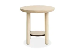 Sunset Cove Round End Table In Sanibel Brown