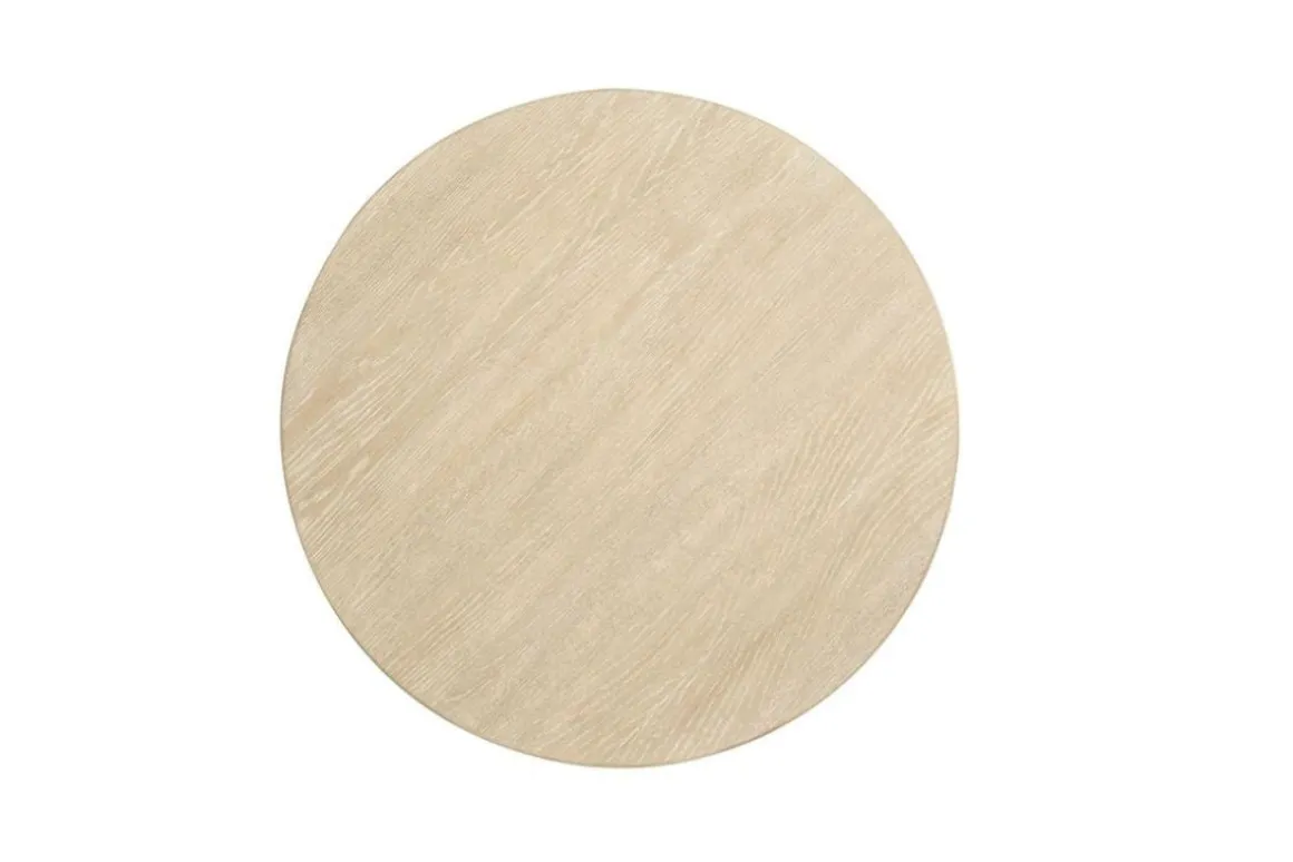 Sunset Cove Round End Table In Sanibel Brown