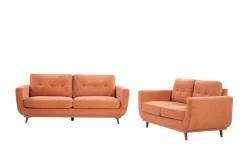 Sussex Sofa & Loveseat In Light Gray