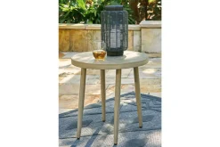 Swiss Valley Outdoor End Table In Beige