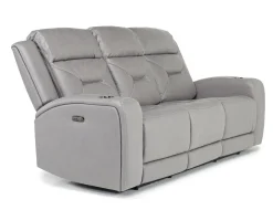 Tahoe 2 Power Sofa In Charcoal