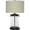 Tailynn Table Lamp In Clear/Bronze Finish