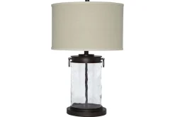 Tailynn Table Lamp In Clear/Bronze Finish