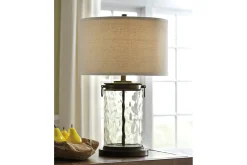 Tailynn Table Lamp In Clear/Bronze Finish