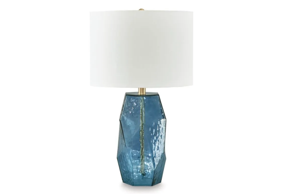 Tallow Table Lamp In Blue