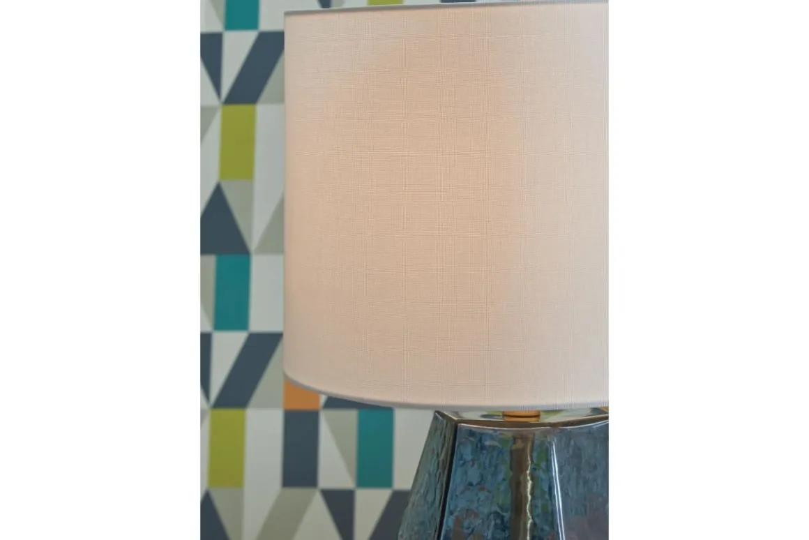 Tallow Table Lamp In Blue