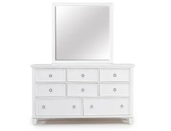 Tamarack Mirror In White