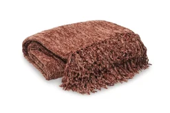Tamish Throw Blanket In Rust