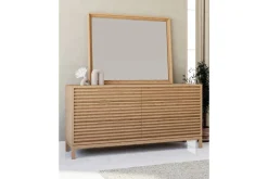 Tanner Mirror In Flaxen