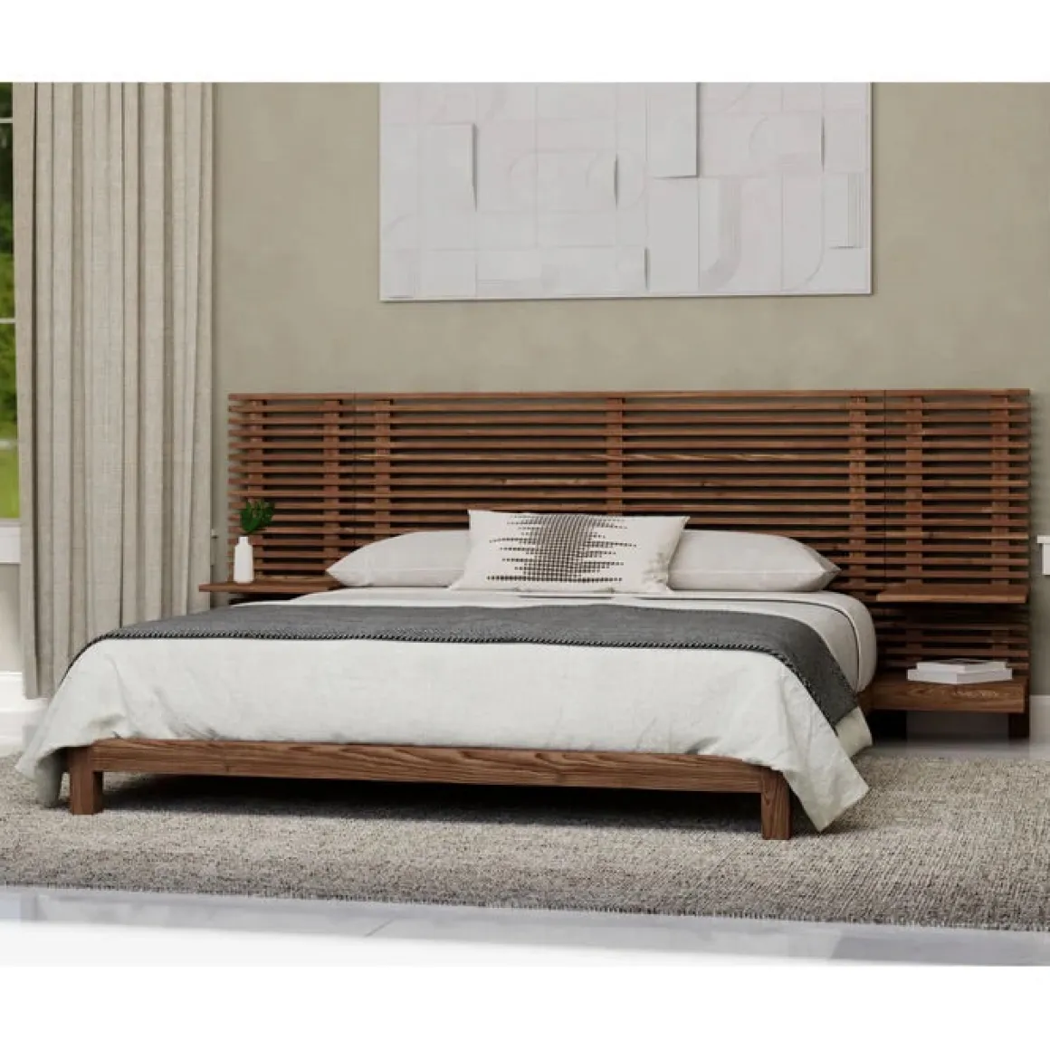 Tanner Wall Bed In Flaxen, Full