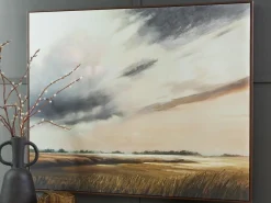 Taymen Wall Art In Green, Gray, White, And Brown