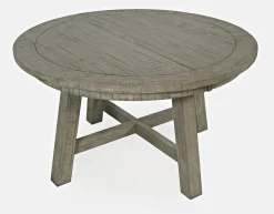Telluride Round Dining Table & 4 Chairs In Driftwood