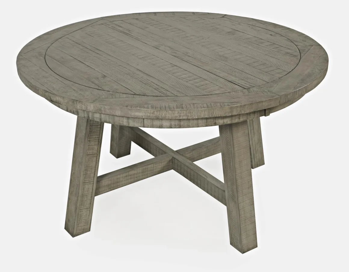 Telluride Round Dining Table & 4 Chairs In Driftwood