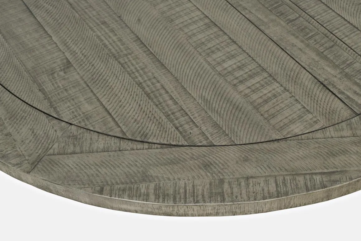 Telluride Round Dining Table & 4 Chairs In Driftwood