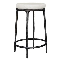 Thayer Outdoor Counter Height Stool In Bronze