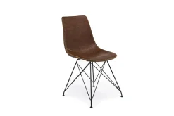 Theo Side Chair In Slate Leather