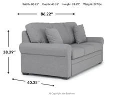 Tilda Queen Sleeper Sofa W/ Gel Mattress In Meluco