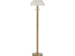 Tobbinsen Floor Lamp In Brass Finish