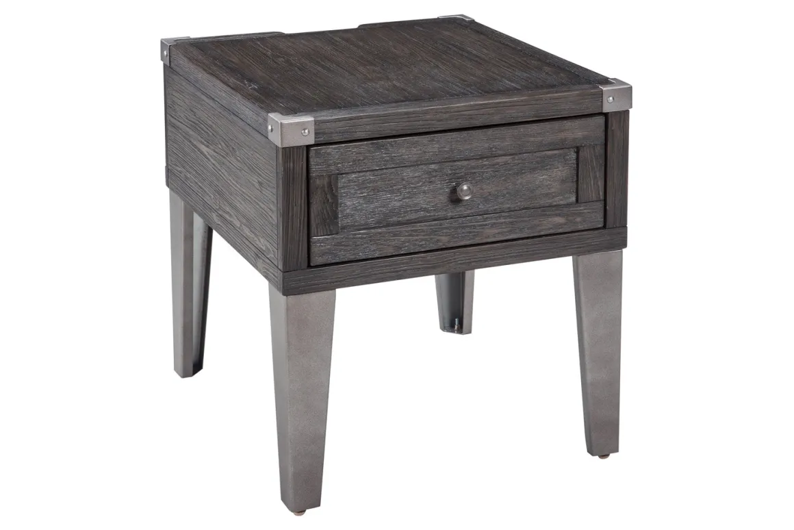 Todoe End Table In Gray
