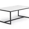 Torin Coffee Table In White Marble/Black