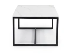 Torin Coffee Table In White Marble/Black