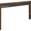 Torjin Counter Height Sofa Bar Table In Brown