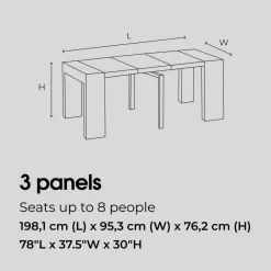 Transformer Extendable Dining Table & 4 Chairs In Scandinavian Oak