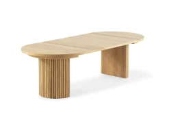 Transformer Round Extendable Dining Table In Scandinavian Oak